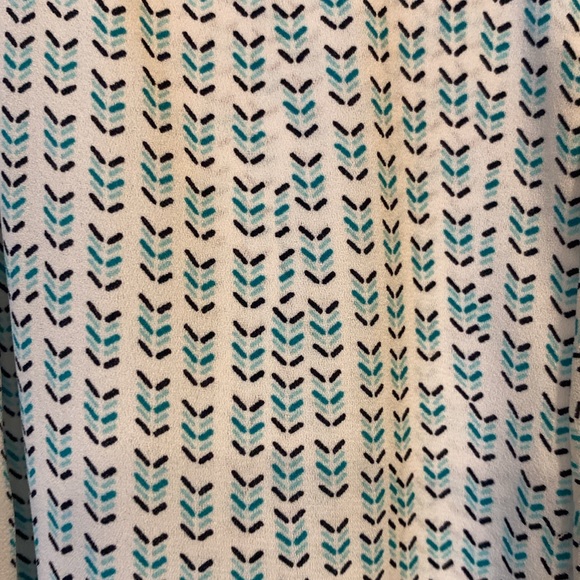 Loft XS Drape Front Blouse Hi Lo Hem - Picture 4 of 4